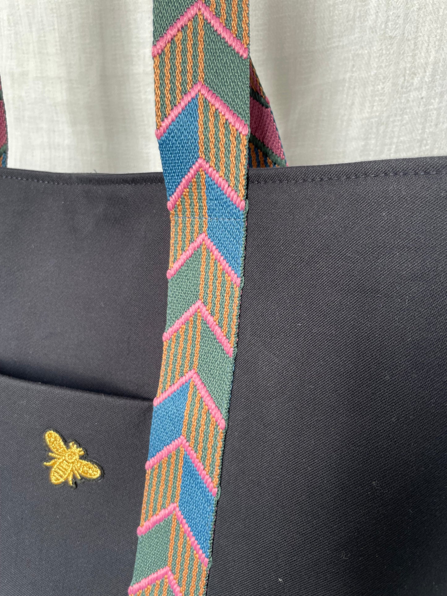 Cabas Coton Epais Bleu Marine