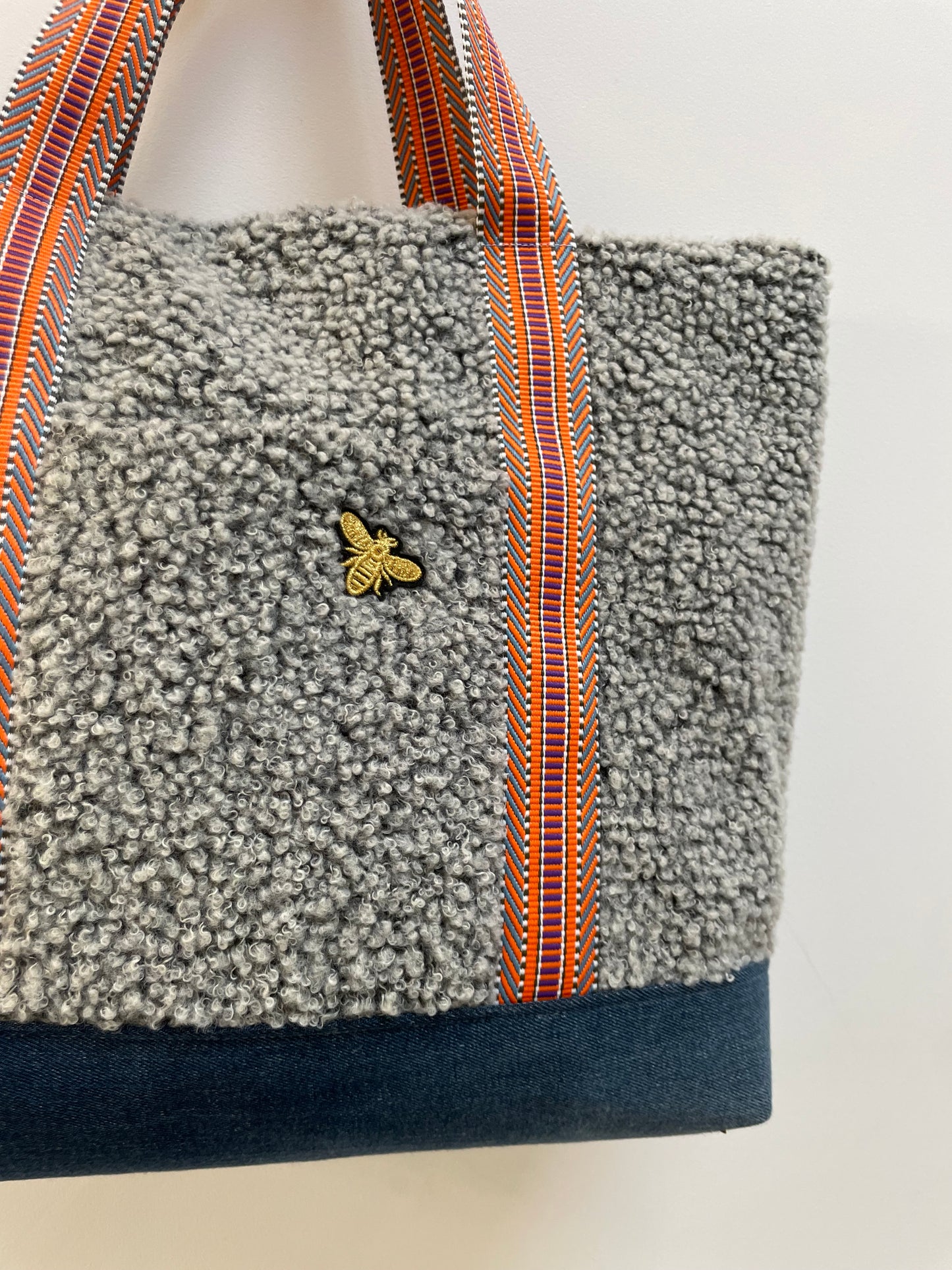 Cabas Bouclette Gris