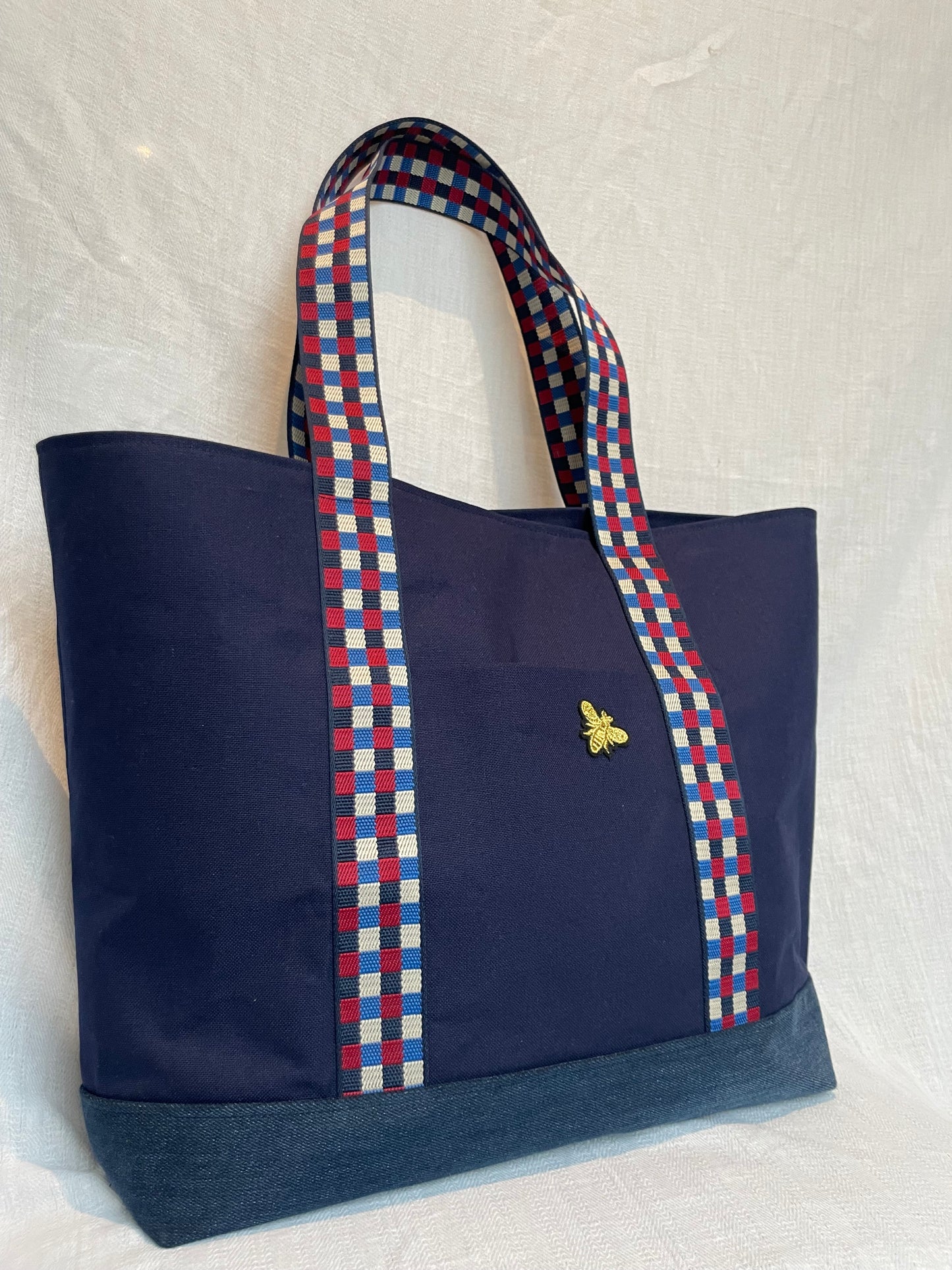 Cabas Bleu Anse Damier