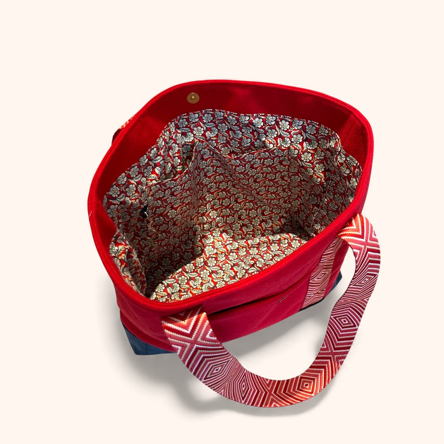 Cabas Lainage Rouge