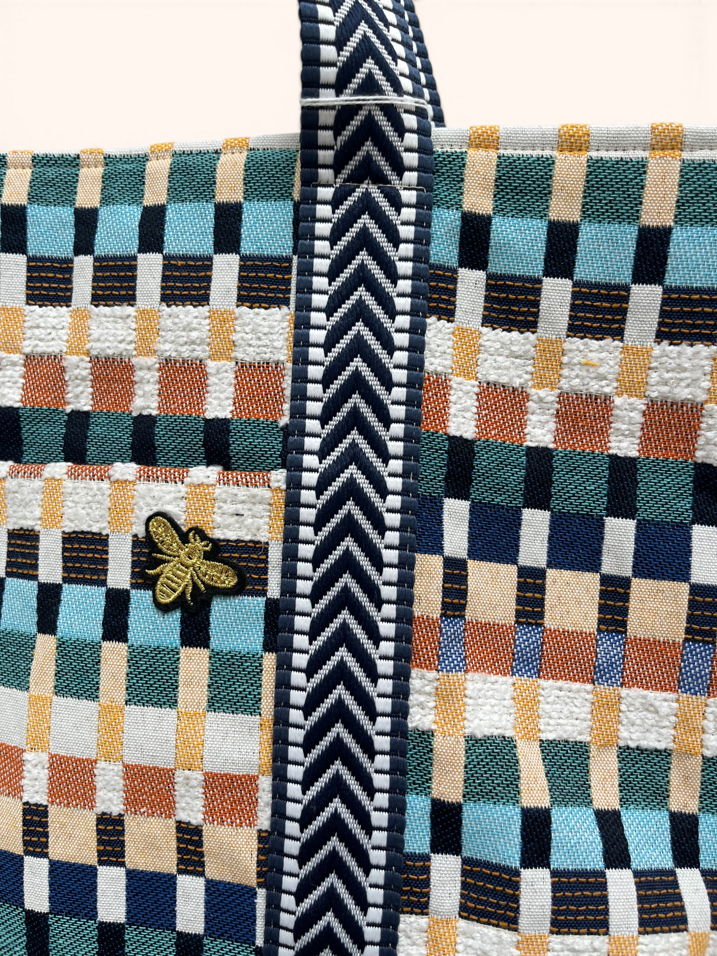 Cabas Jacquard Carreaux