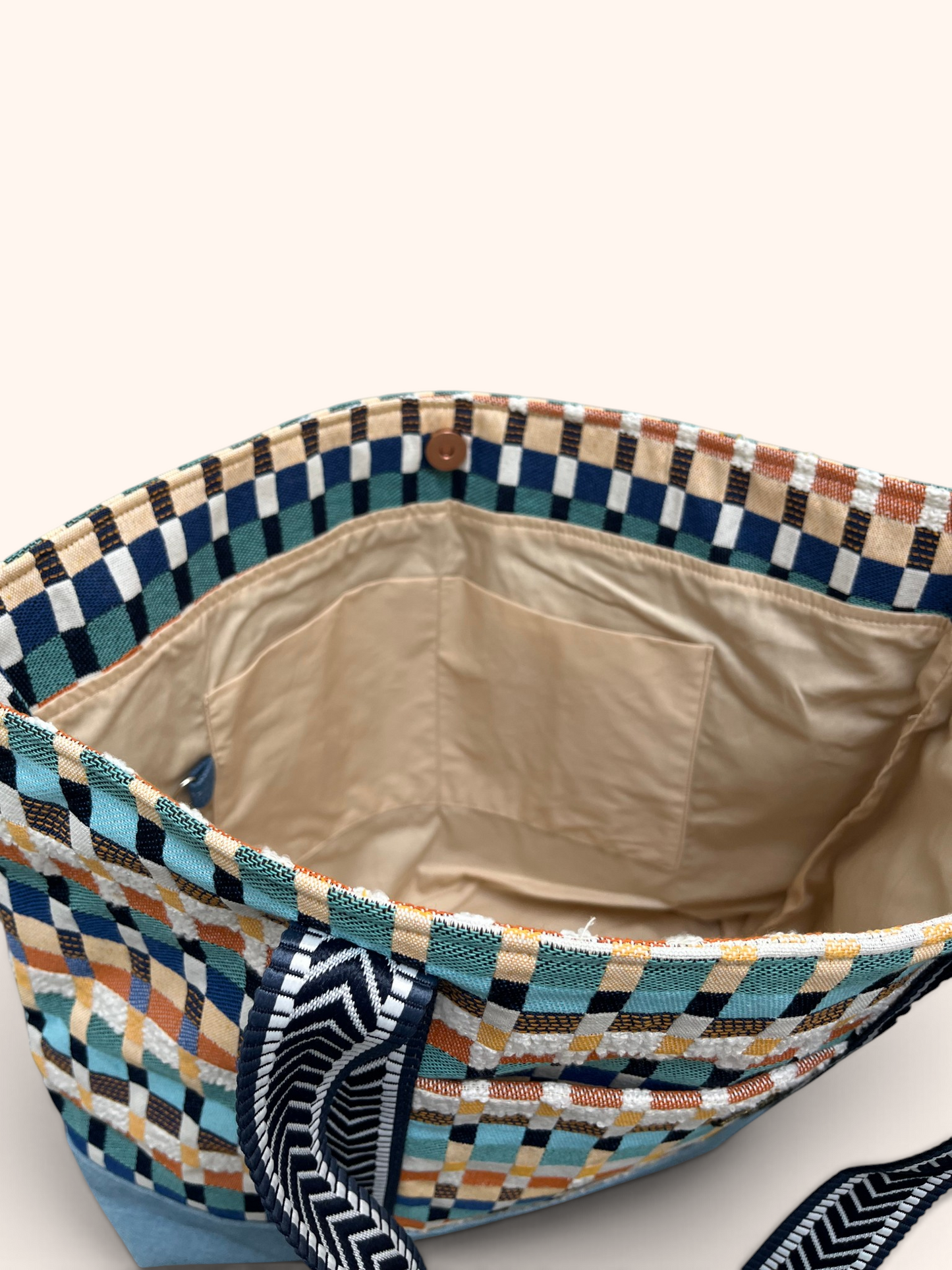 Cabas Jacquard Carreaux