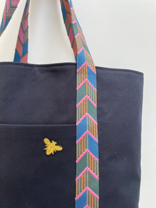 Cabas Coton Epais Bleu Marine