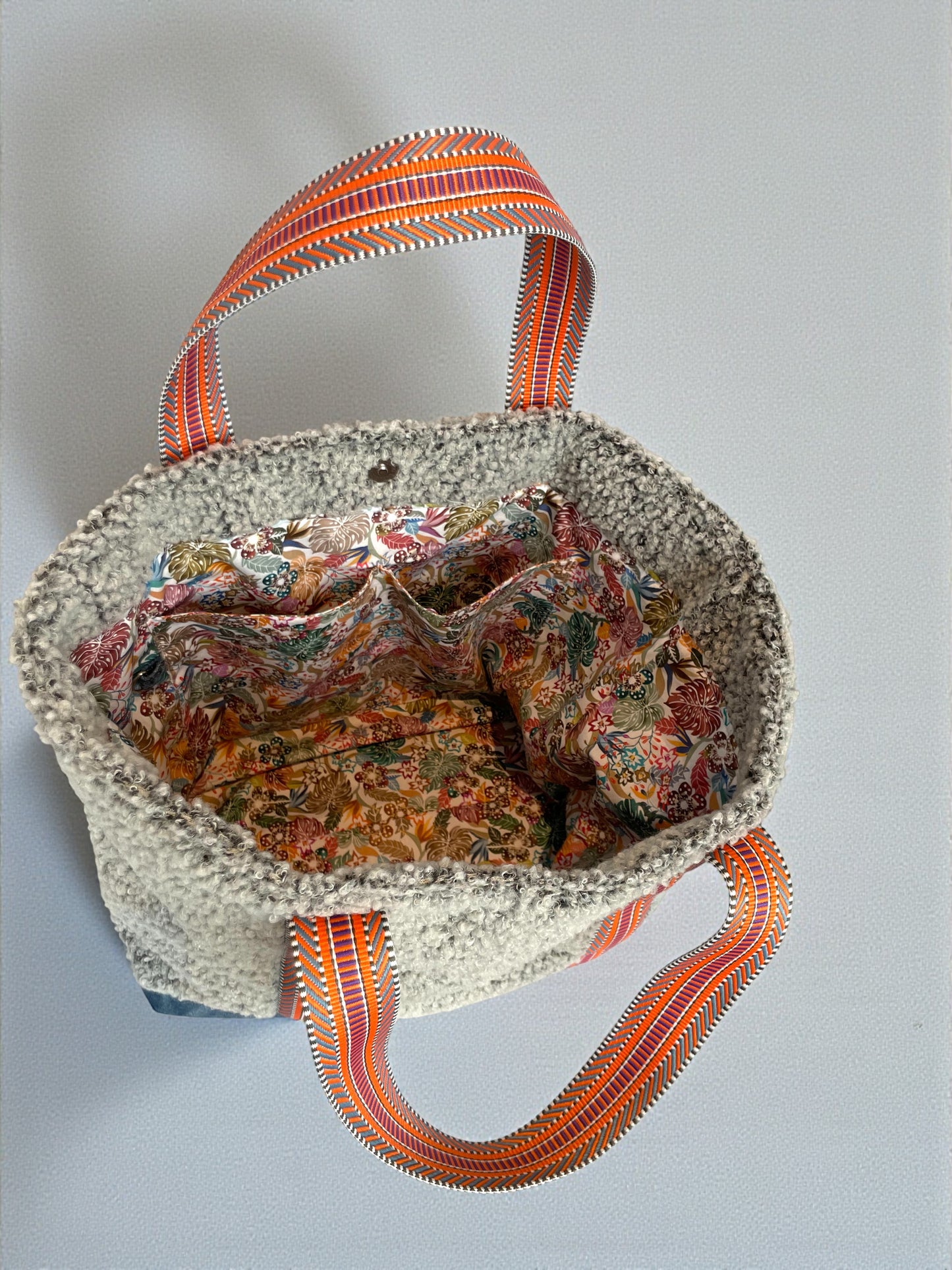 Cabas Bouclette Gris