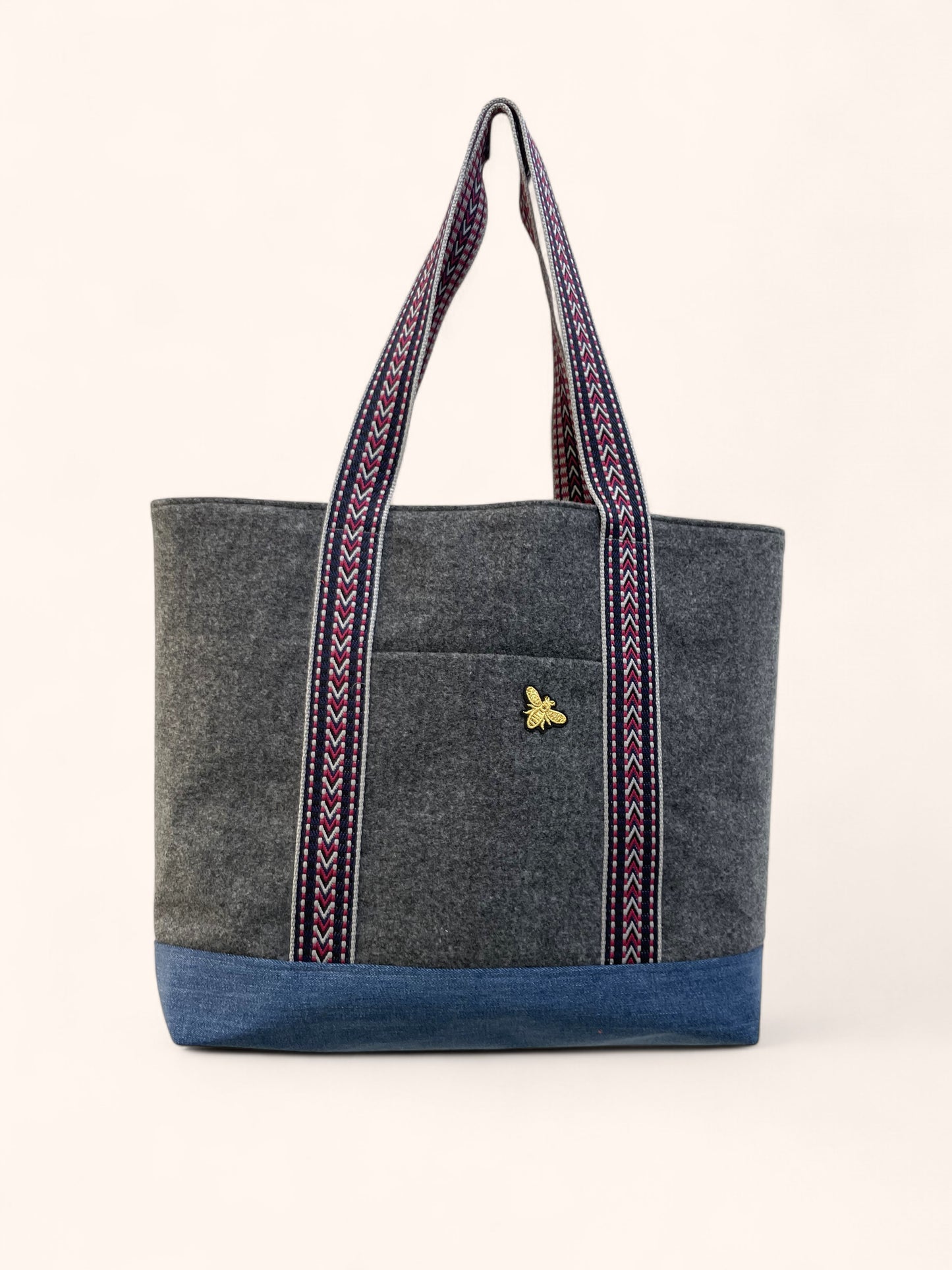 Cabas Lainage Gris Anthracite