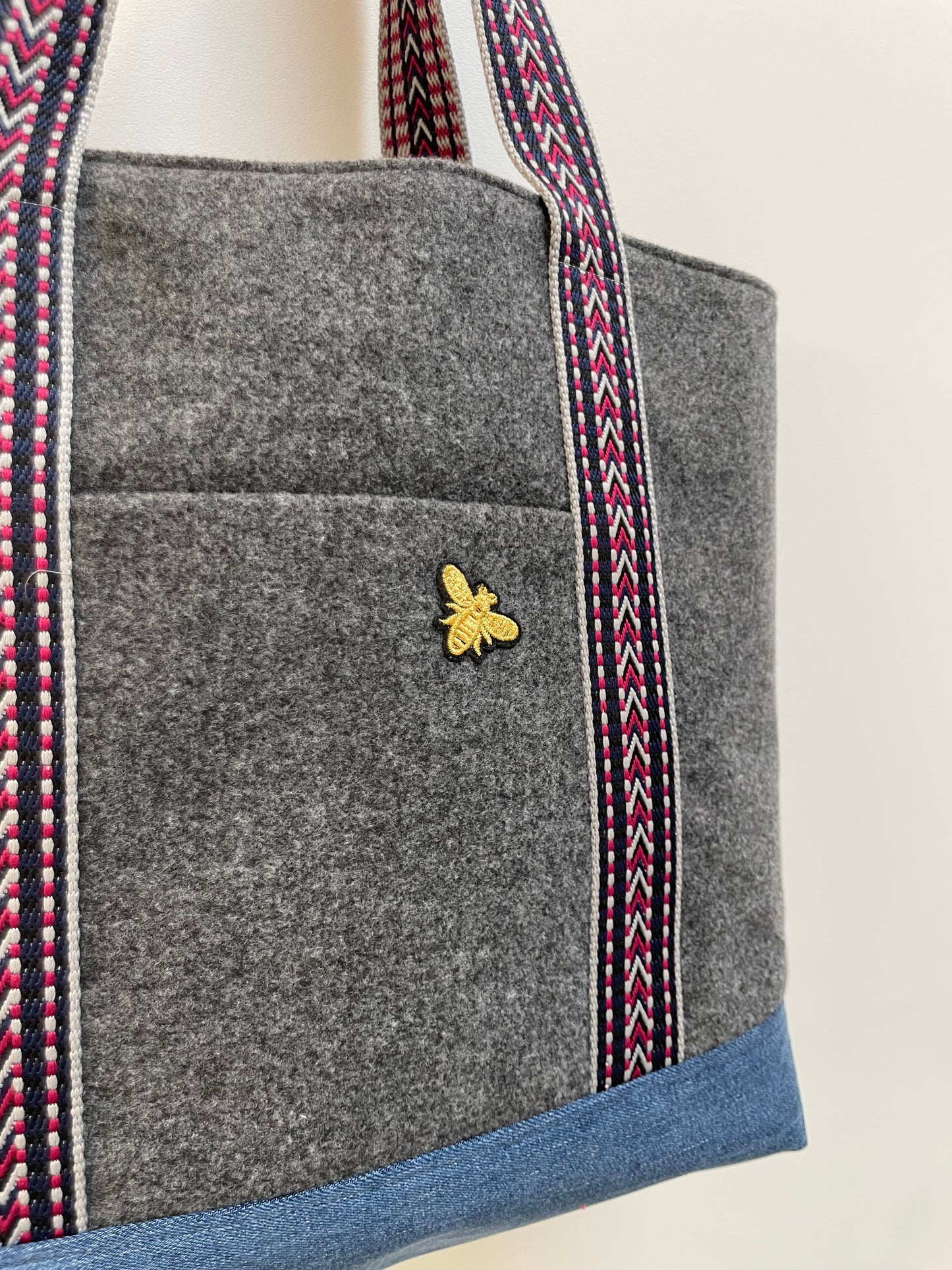 Cabas Lainage Gris Anthracite