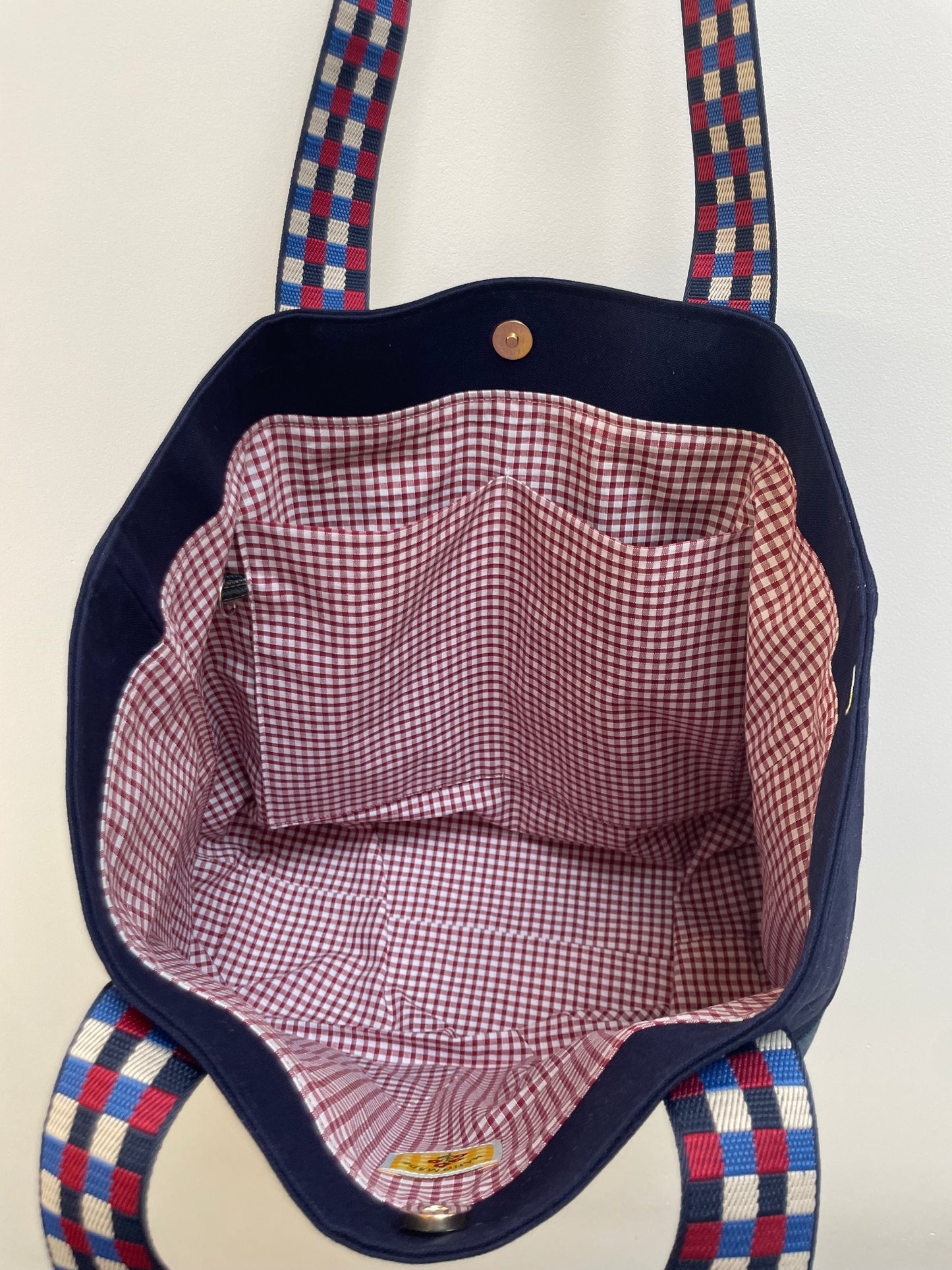 Cabas Bleu Anse Damier