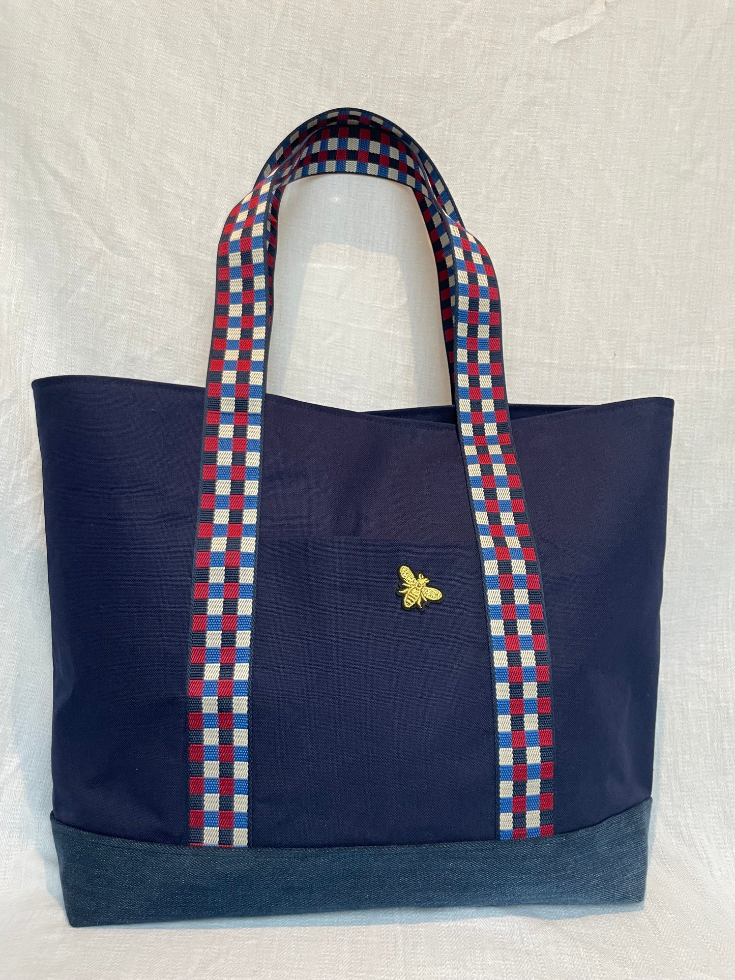 Cabas Bleu Anse Damier