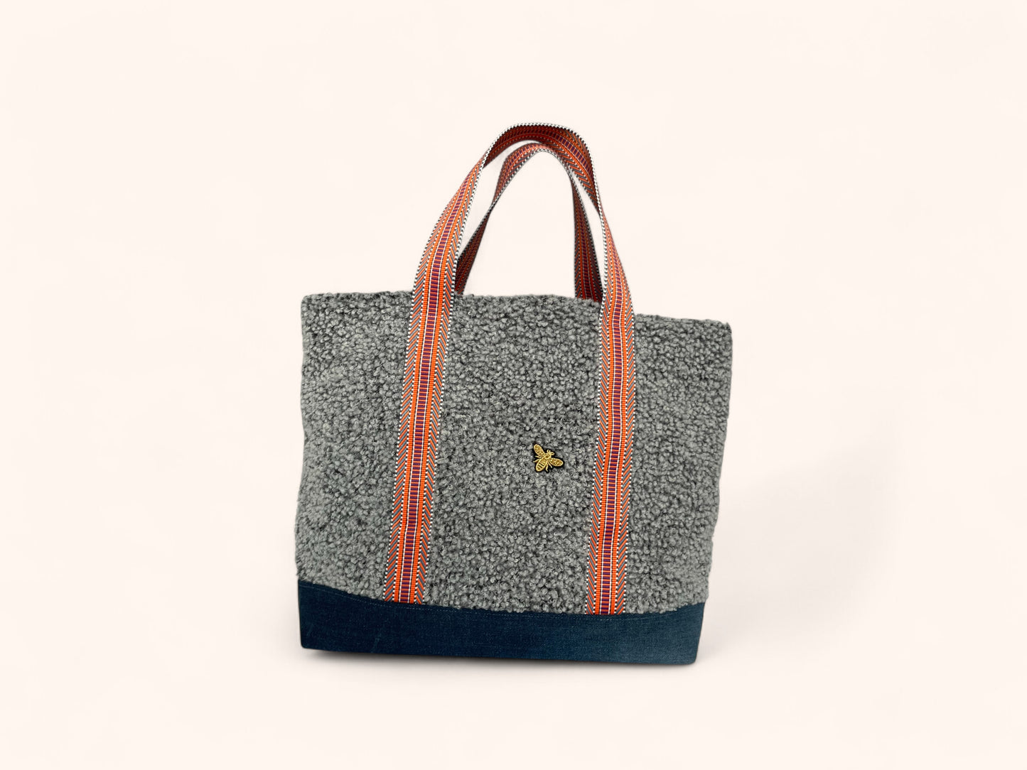 Cabas Bouclette Gris