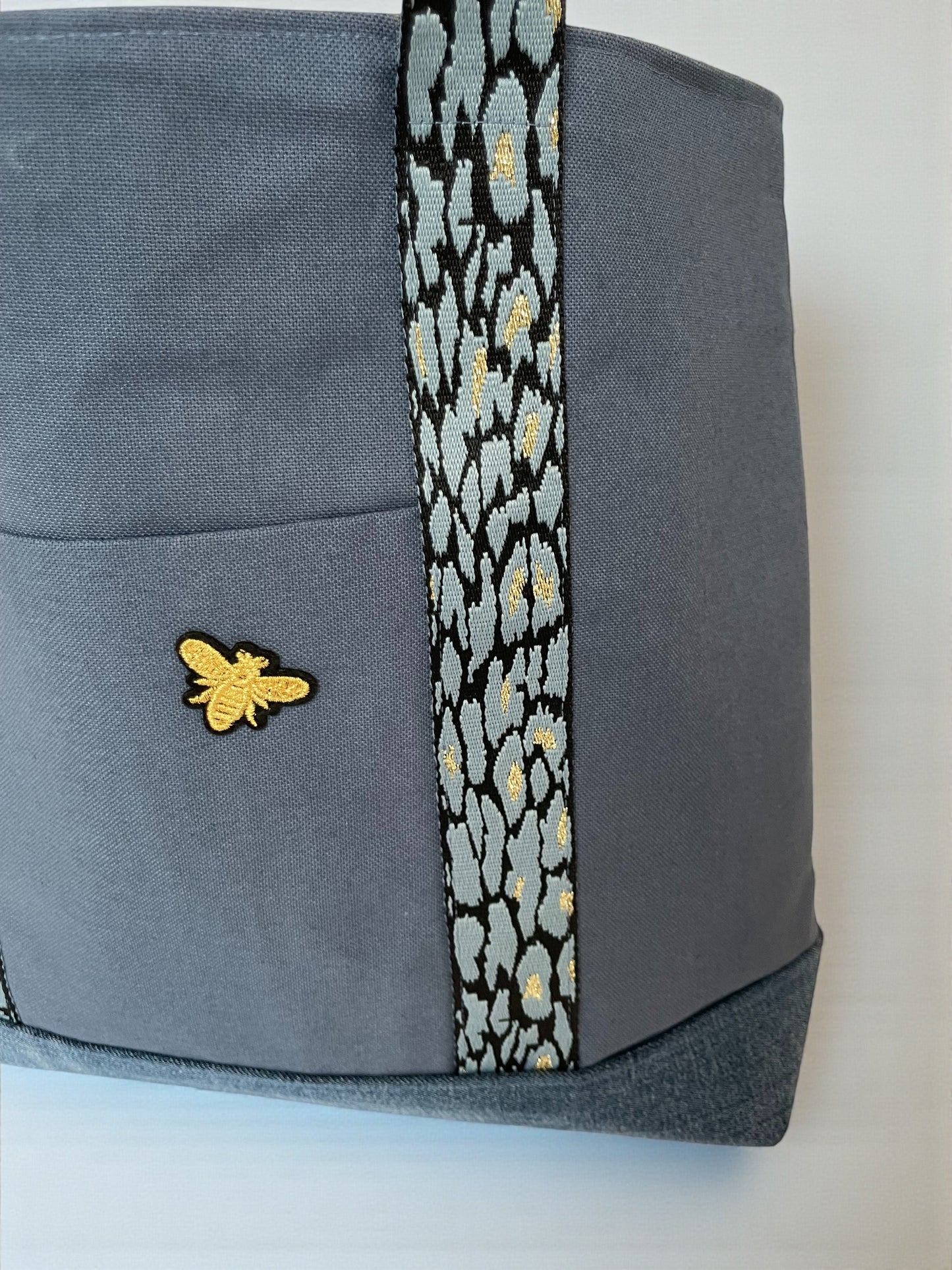 Cabas Coton Bleu Pétrole