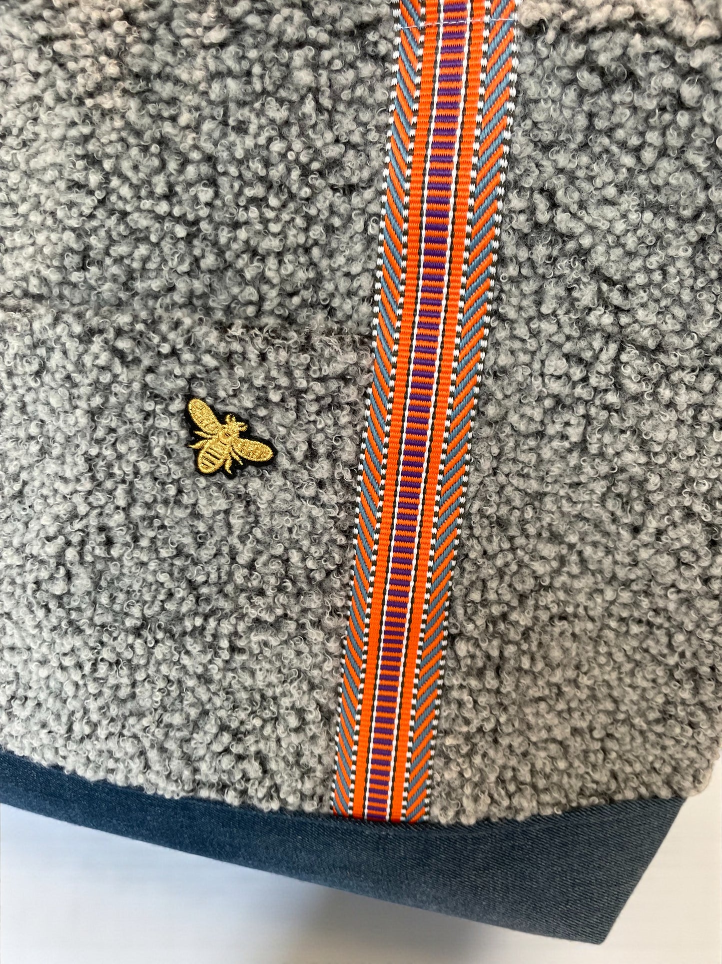 Cabas Bouclette Gris