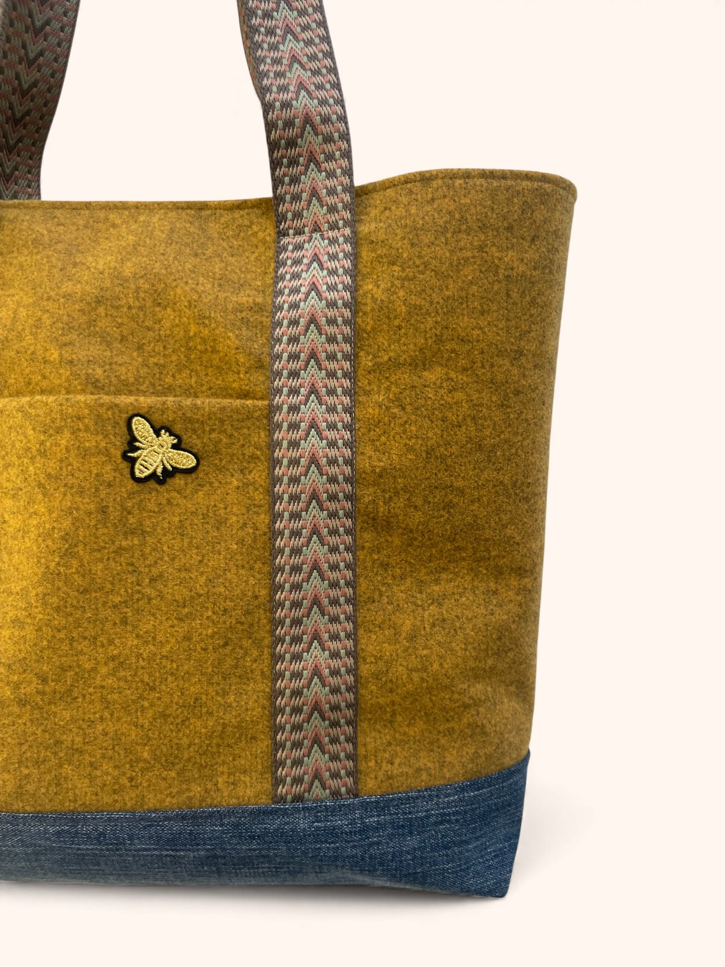 Cabas Lainage Ocre