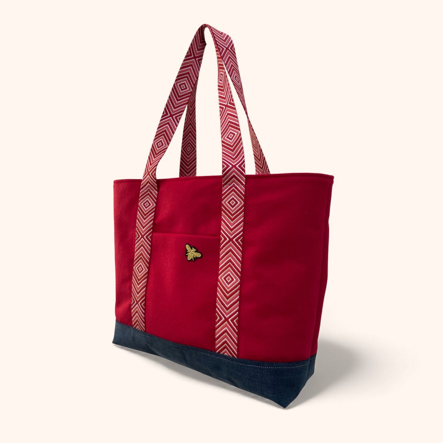 Cabas Lainage Rouge
