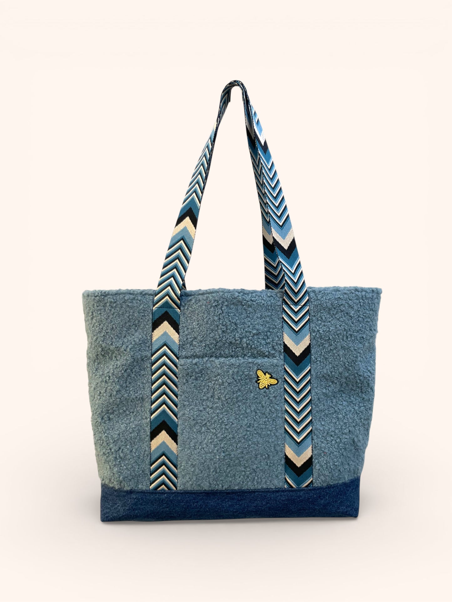 Cabas Bouclette Bleu