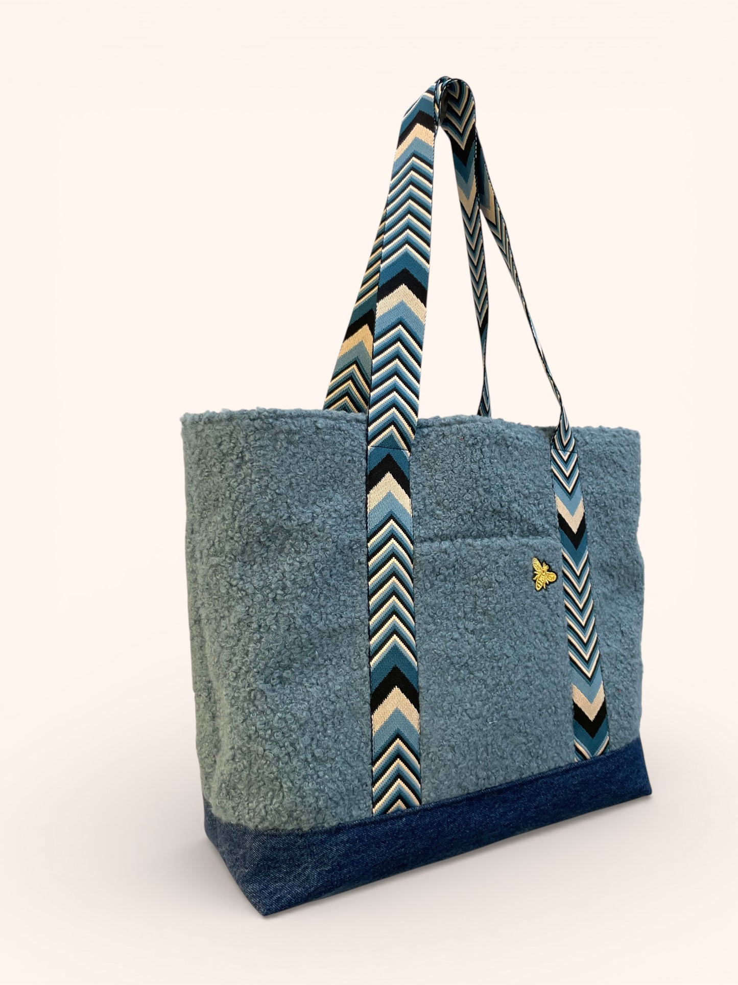 Cabas Bouclette Bleu