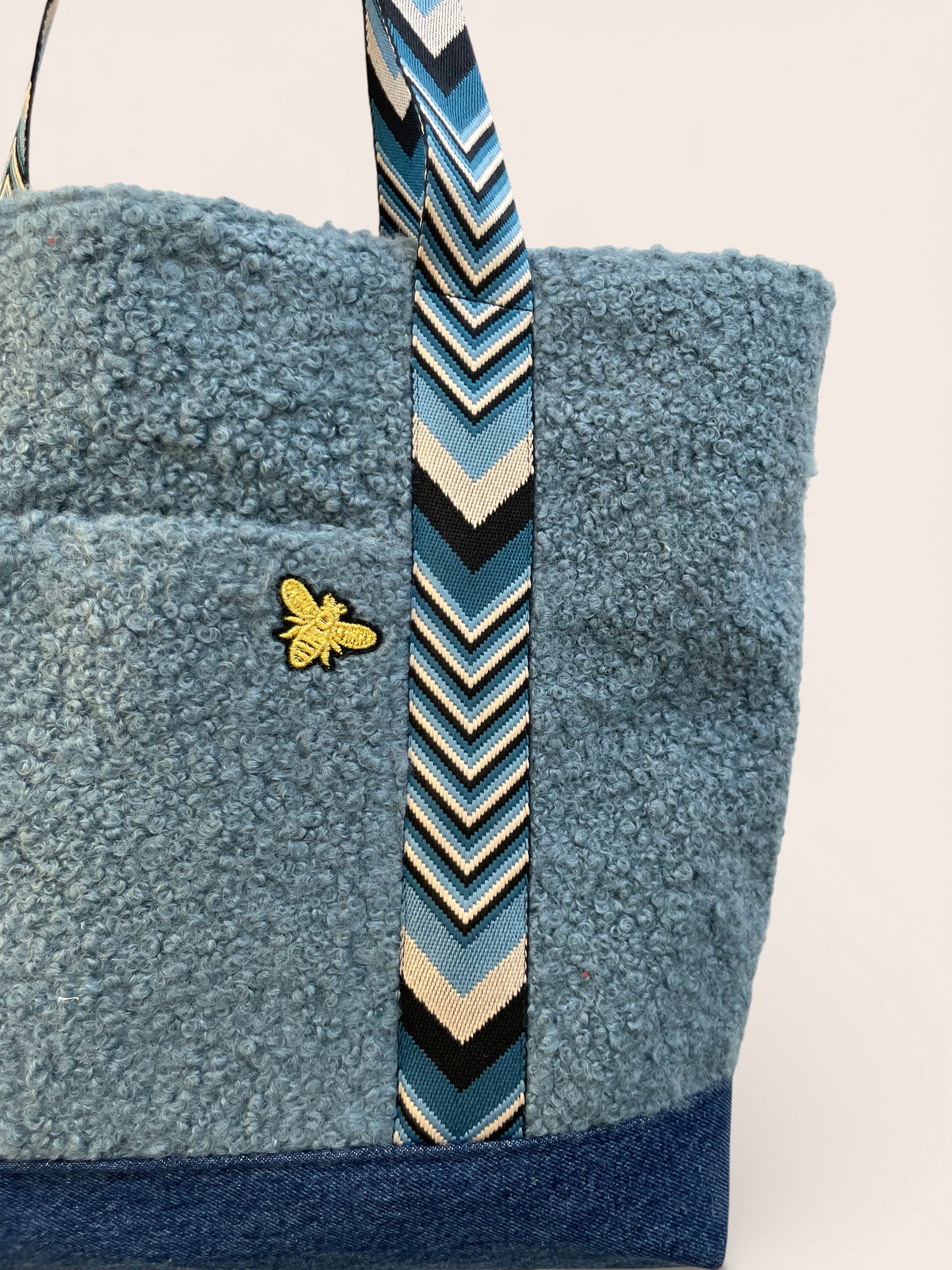 Cabas Bouclette Bleu