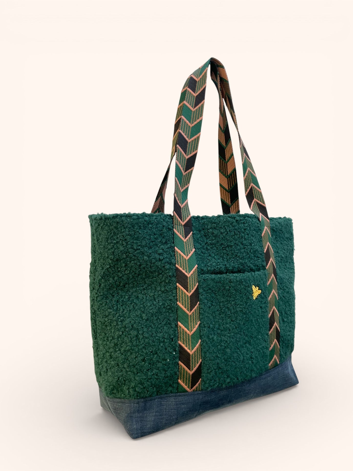 Cabas Bouclette vert