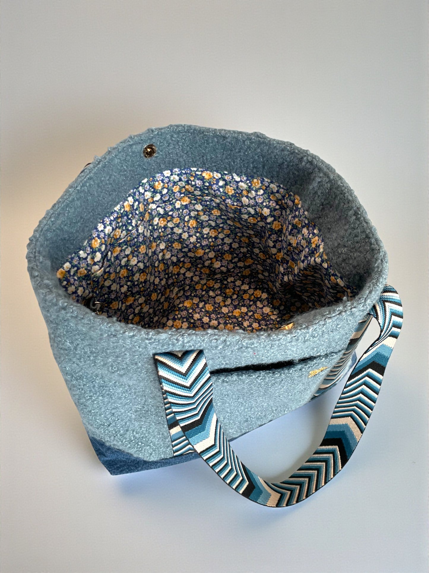 Cabas Bouclette Bleu