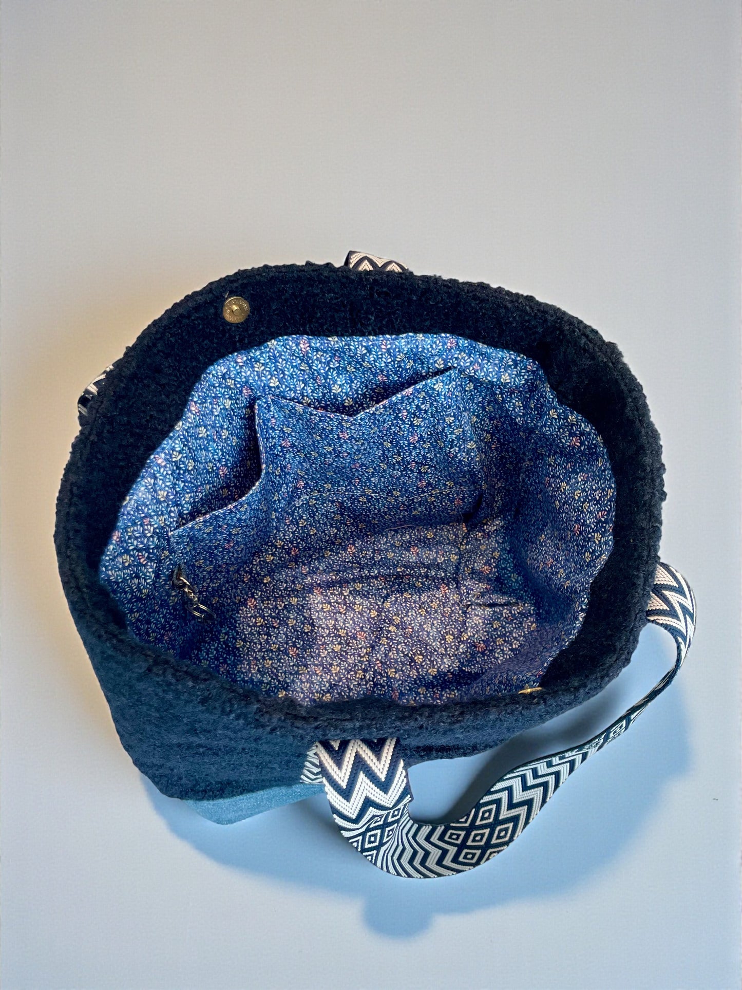 Cabas Bouclette Bleu Marine