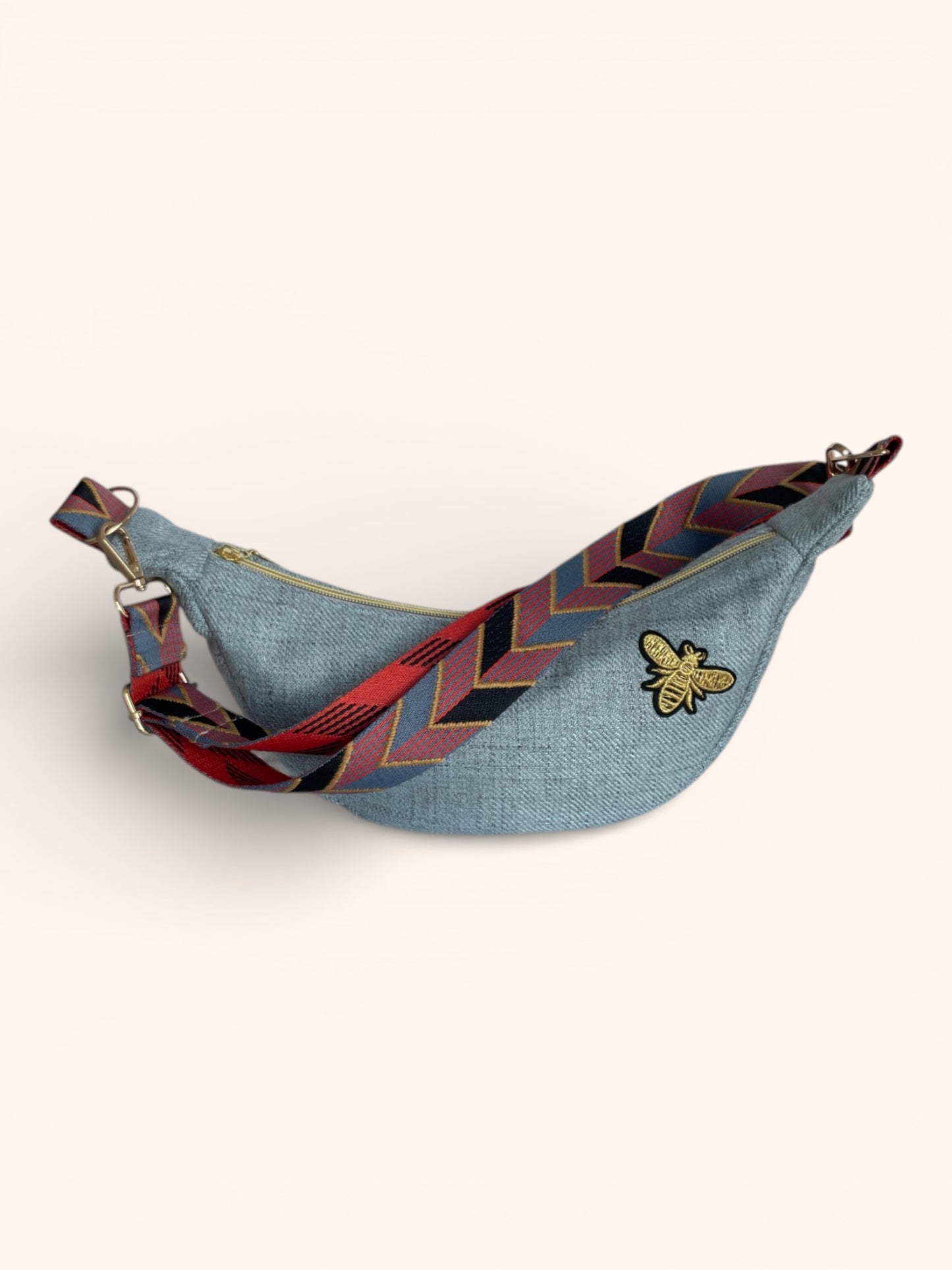 Sac Demi Lune Bleu Ciel