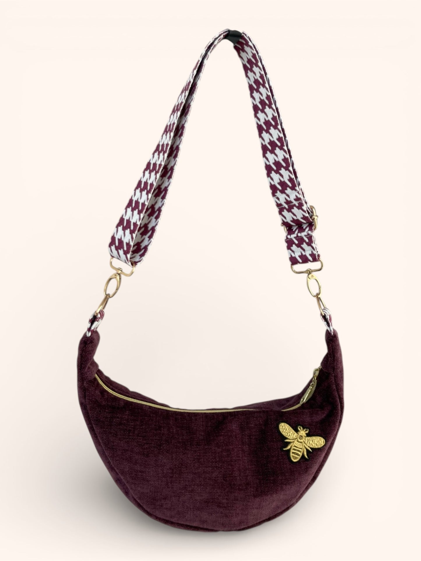 Sac Demi Lune Aubergine