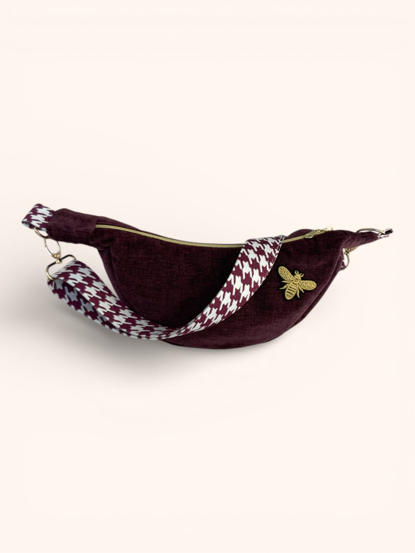 Sac Demi Lune Aubergine