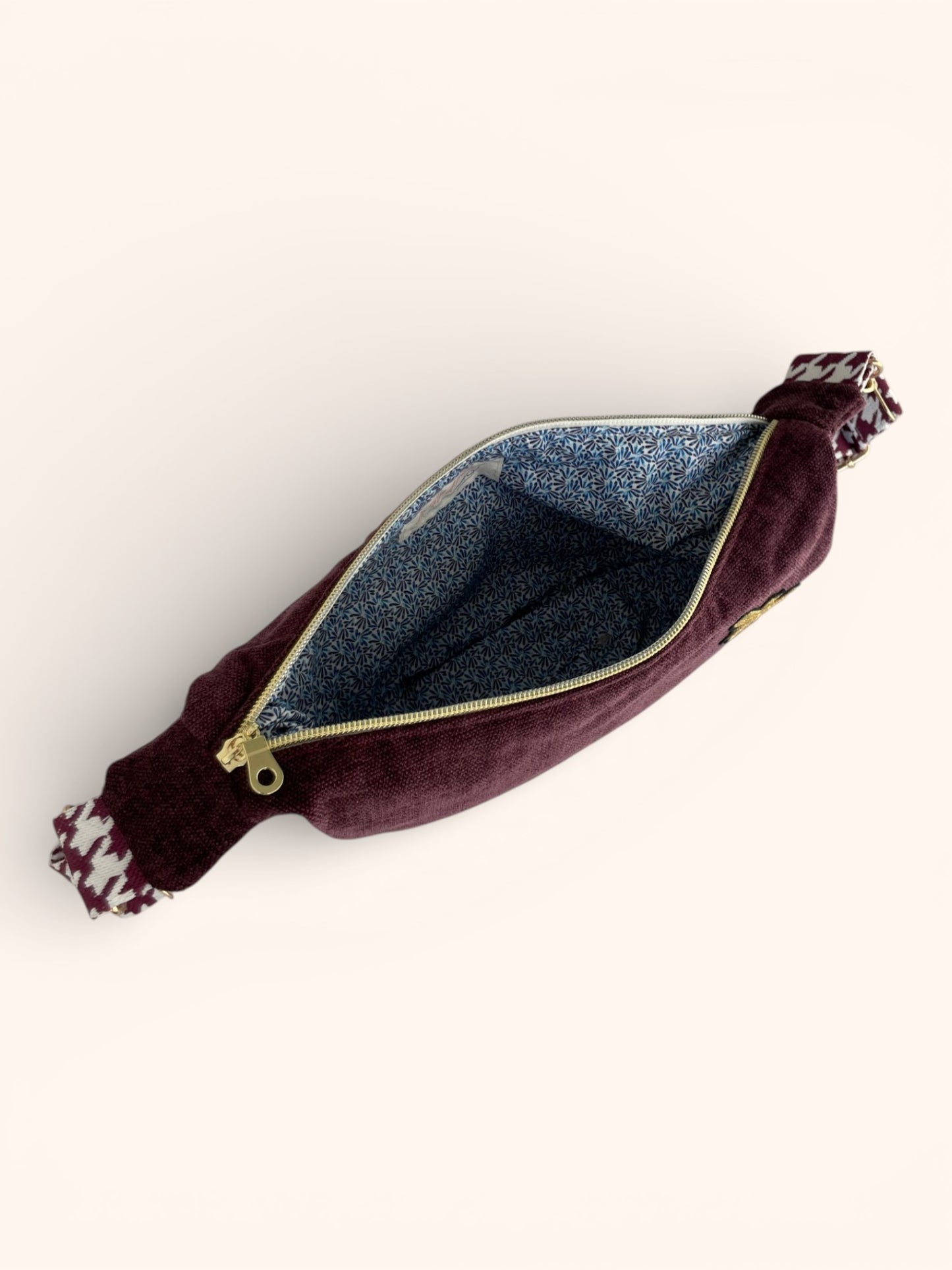 Sac Demi Lune Aubergine