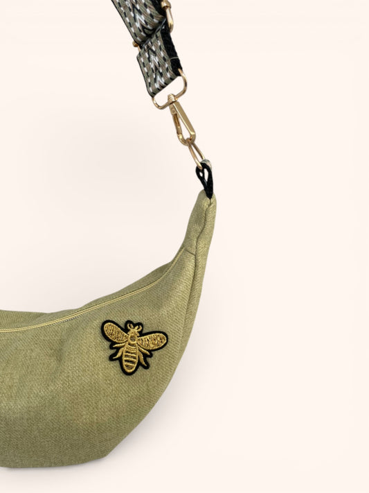 Sac Demi Lune Pistache Bis