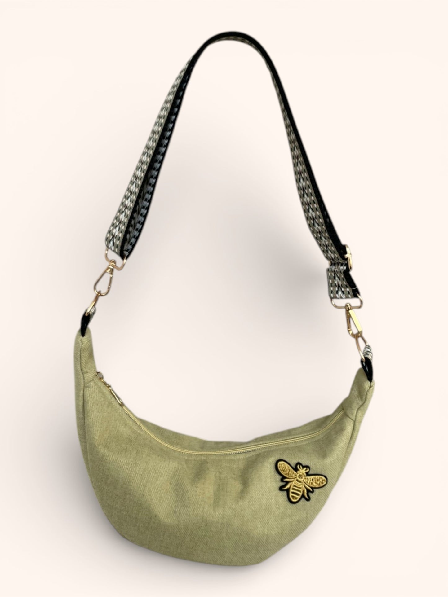 Sac Demi Lune Pistache Bis