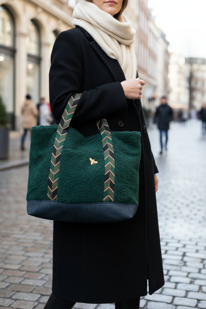 Cabas Bouclette vert