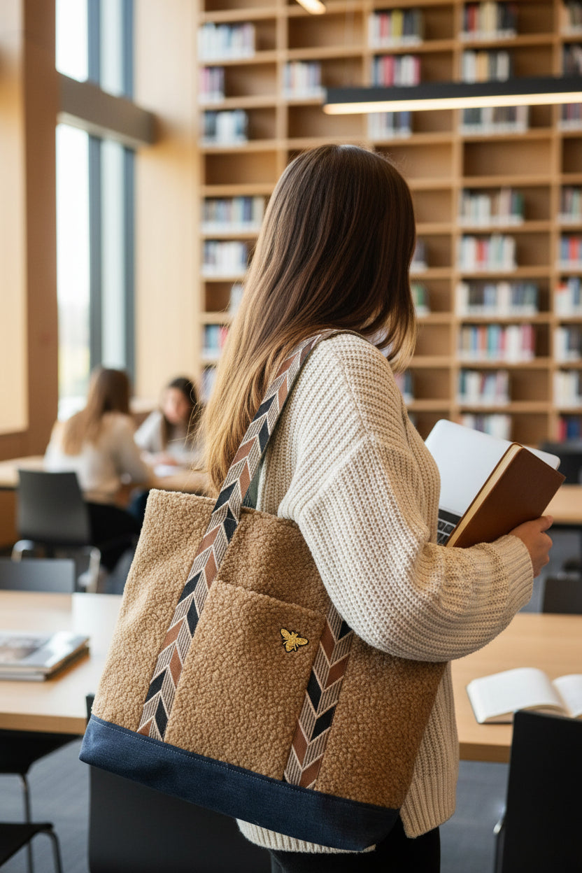 Cabas Bouclette Beige