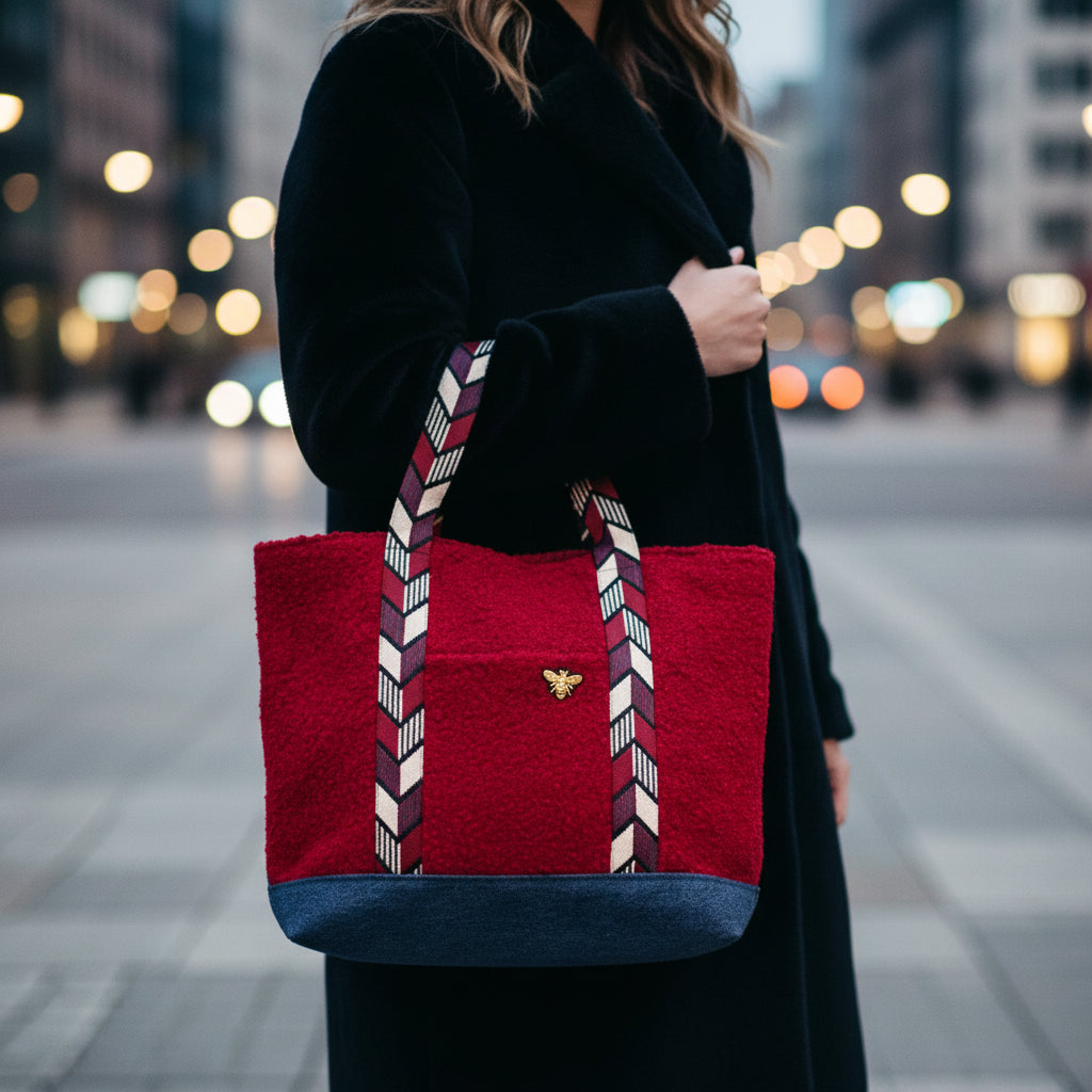 Cabas Bouclette Rouge